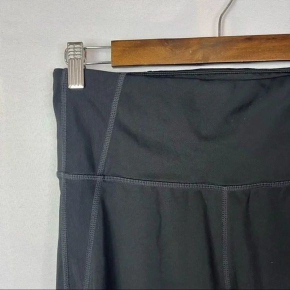 Athleta High Rise Precision Tight Black & White Mesh Color Block M - Picture 4 of 6